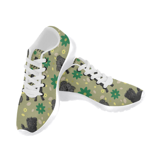 Affenpinschers Flower White Sneakers Size 13-15 for Men - TeeAmazing