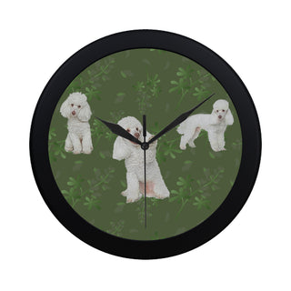 Poodle Lover Black Circular Plastic Wall clock - TeeAmazing