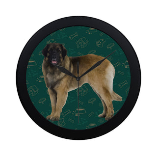 Leonburger Dog Black Circular Plastic Wall clock - TeeAmazing