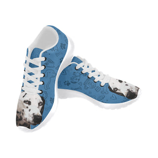 Dalmatian Dog White Sneakers for Men - TeeAmazing