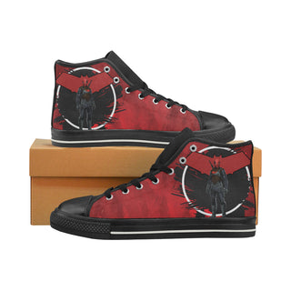 Red Hood Black Men’s Classic High Top Canvas Shoes - TeeAmazing