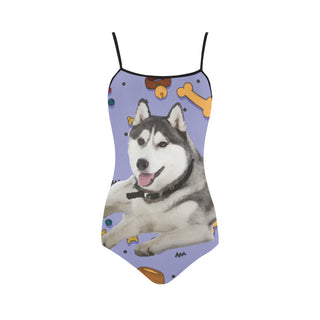 Siberian Husky Dog Strap Swimsuit - TeeAmazing