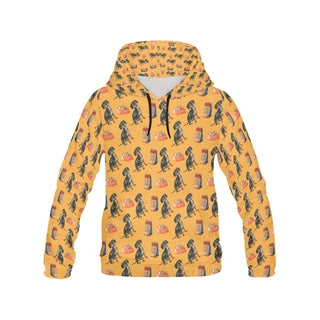 Dachshund Water Colour Pattern No.1 All Over Print Hoodie for Women - TeeAmazing