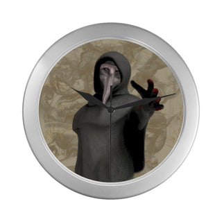 SCP-049 Silver Color Wall Clock - TeeAmazing