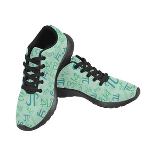 Pi Pattern Black Sneakers Size 13-15 for Men - TeeAmazing