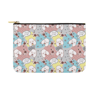 Poodle Pattern Carry-All Pouch 12.5x8.5 - TeeAmazing