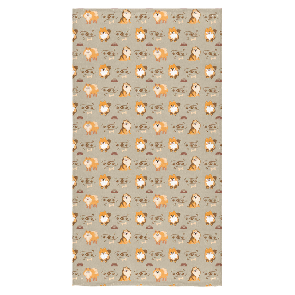 Pomeranian Pattern Bath Towel 30x56 - TeeAmazing