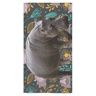 Hippo Bath Towel 30"x56" - TeeAmazing