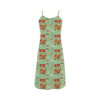 American Cocker Spaniel Pattern Alcestis Slip Dress - TeeAmazing