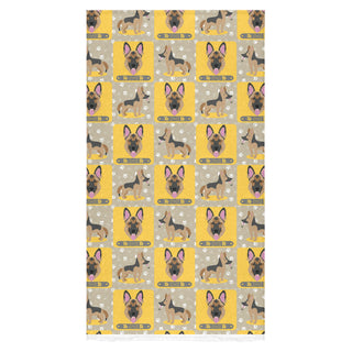 German Shepherd Pattern Bath Towel 30"x56" - TeeAmazing