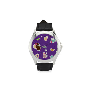 Chemist Pattern Women's Classic Leather Strap Watch - TeeAmazing