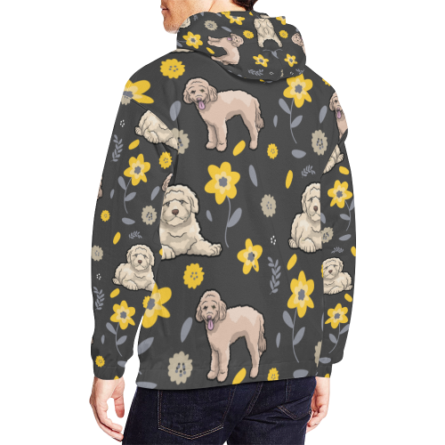 Goldendoodle Flower All Over Print Hoodie for Men (USA Size) (Model H13) - TeeAmazing