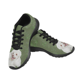 Poodle Lover Black Sneakers for Women - TeeAmazing