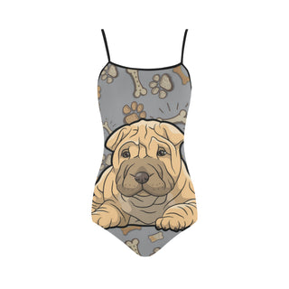Shar Pei Dog Strap Swimsuit - TeeAmazing