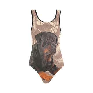 Rottweiler Lover Vest One Piece Swimsuit - TeeAmazing