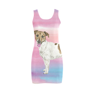 Jack Russell Terrier Water Colour No.1 Medea Vest Dress - TeeAmazing