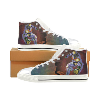 Star Platinum White High Top Canvas Shoes for Kid - TeeAmazing