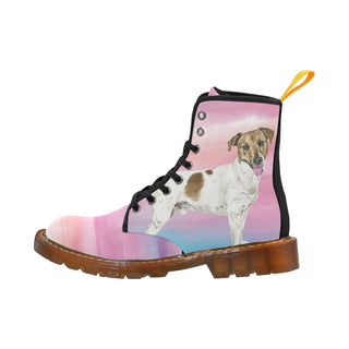 Jack Russell Terrier Water Colour No.1 Black Boots For Women - TeeAmazing