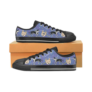Canaan Dog Black Low Top Canvas Shoes for Kid - TeeAmazing