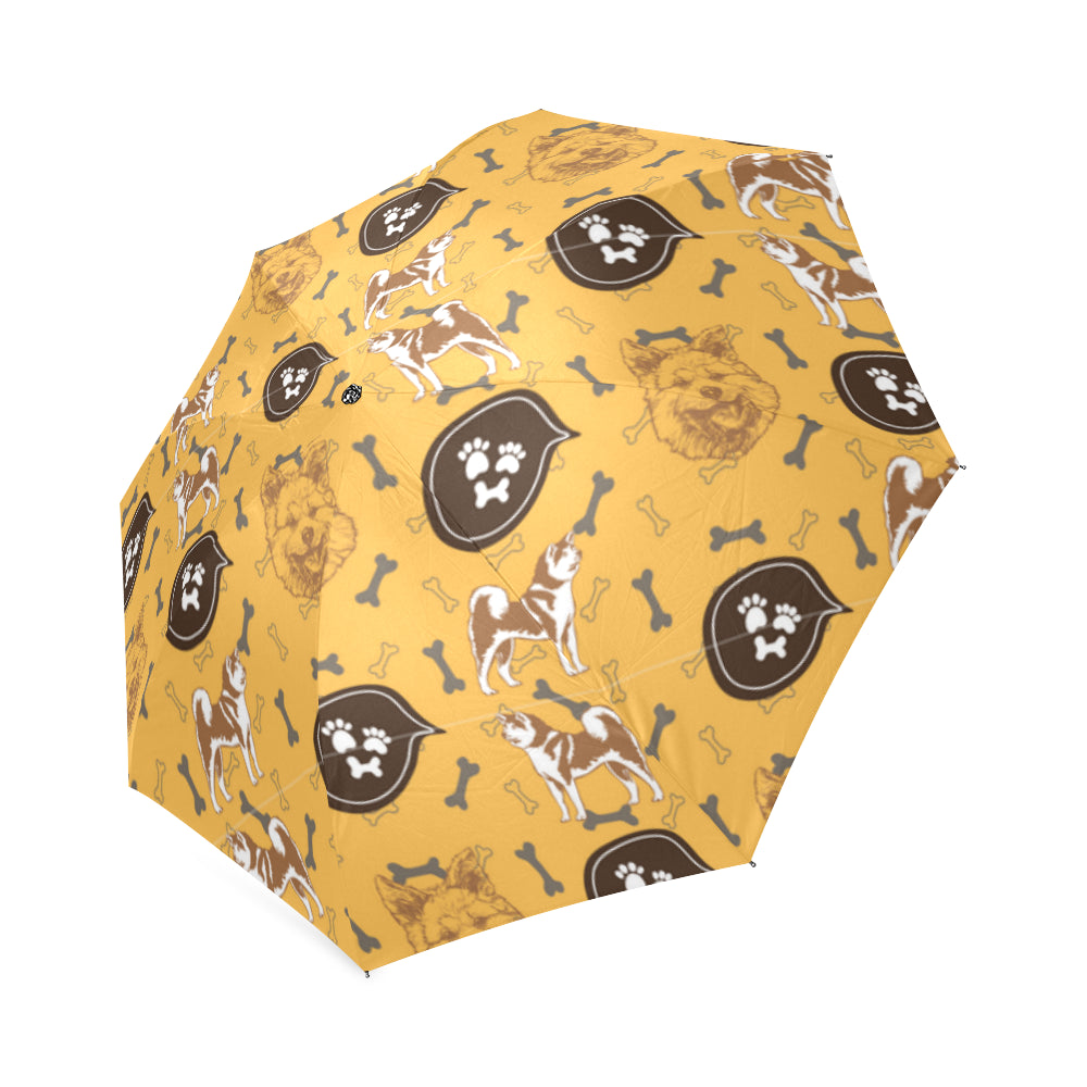 Akita Pattern Foldable Umbrella - TeeAmazing