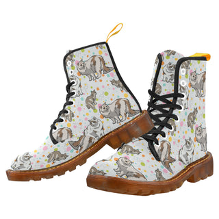 Ragamuffin Cat Black Boots For Women - TeeAmazing