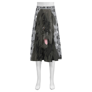 Affenpinschers Mnemosyne Women's Crepe Skirt (Model D16) - TeeAmazing