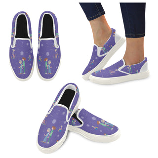 Physical Therapist Pattern White Women's Slip-on Canvas Shoes - TeeAmazing