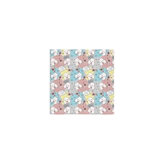 Poodle Pattern Square Towel 13x13 - TeeAmazing