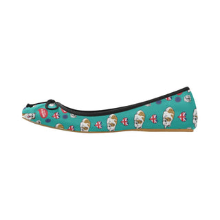 English Bulldog Juno Ballet Pumps - TeeAmazing