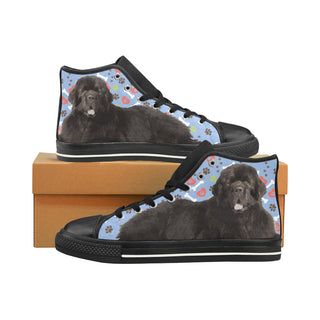 Newfoundland Black Men’s Classic High Top Canvas Shoes /Large Size - TeeAmazing