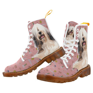 Tibetan Terrier White Boots For Men - TeeAmazing