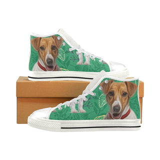 Jack Russell Terrier Lover White Men’s Classic High Top Canvas Shoes - TeeAmazing