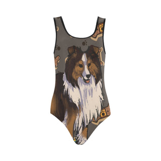 Shetland Sheepdog Dog Vest One Piece Swimsuit - TeeAmazing