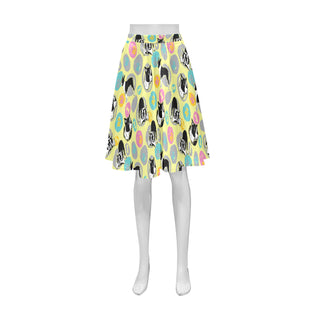 Boston Terrier Pattern Athena Women's Short Skirt - TeeAmazing