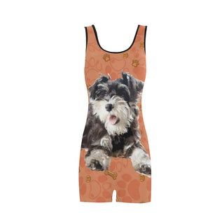 Miniature Schnauzer Classic One Piece Swimwear - TeeAmazing