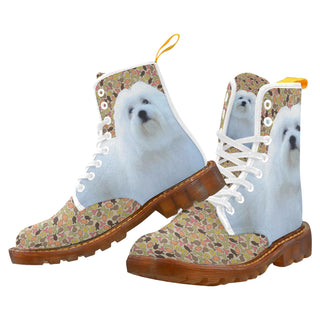 Coton De Tulear Dog White Boots For Women - TeeAmazing