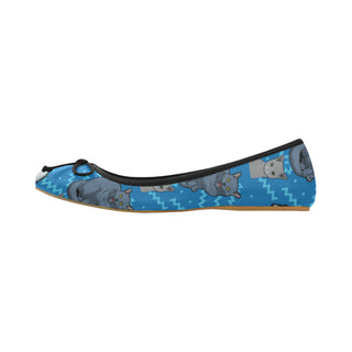 Russian Blue Juno Ballet Pumps - TeeAmazing