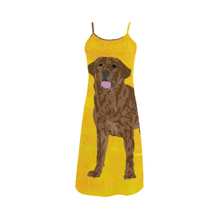 Chocolate Labrador Alcestis Slip Dress - TeeAmazing