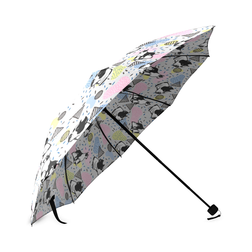 American Staffordshire Terrier Pattern Foldable Umbrella - TeeAmazing