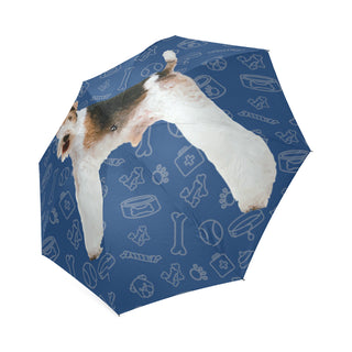 Wire Hair Fox Terrier Dog Foldable Umbrella - TeeAmazing