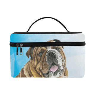 English Bulldog Water Colour No.1 Cosmetic Bag/Large - TeeAmazing