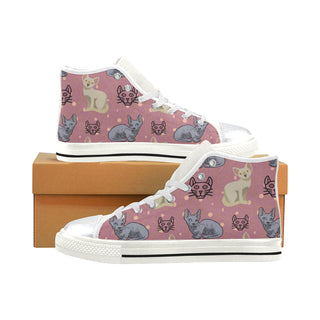 Minskin White High Top Canvas Shoes for Kid - TeeAmazing