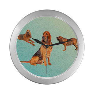 Bloodhound Lover Silver Color Wall Clock - TeeAmazing