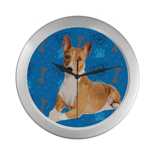 Basenji Dog Silver Color Wall Clock - TeeAmazing