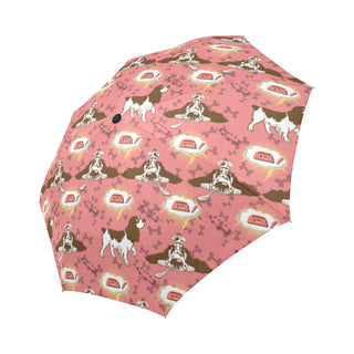 English Cocker Spaniel Pattern Auto-Foldable Umbrella - TeeAmazing