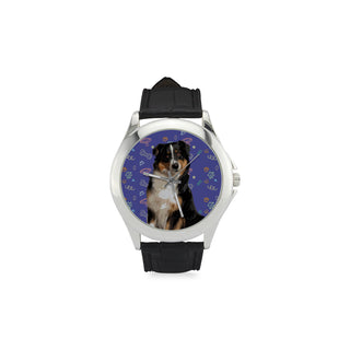 Australian Shepherd Women's Classic Leather Strap Watch - TeeAmazing