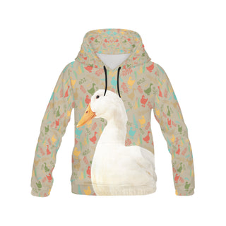 Duck All Over Print Hoodie for Women - TeeAmazing