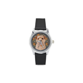 Norfolk Terrier Kid's Stainless Steel Leather Strap Watch - TeeAmazing