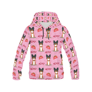 Papillon Pattern All Over Print Hoodie for Women - TeeAmazing