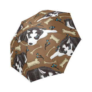 Siberian Husky Foldable Umbrella - TeeAmazing